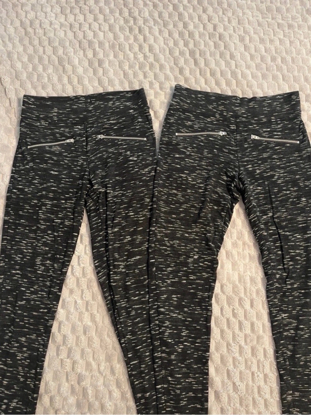 Women's Black Space-Dye Active Leggings S